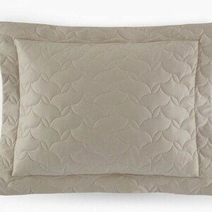 Sferra 4255 Bellante Quilted Boudoir Pillow Sham in Mushroom